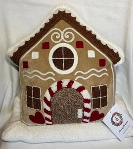 Tommy Bahama Lebkuchenhaus Kissen Plüsch 16 x 18 Zoll Neu mit Etikett - Bild 1 von 2