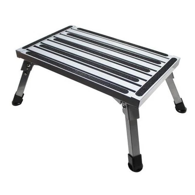 Folding Aluminum Platform Step 19 x 11.75 in. QP-ASS101 - Image 1 of 4
