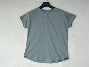 Duluth Shirt Womens Short Sleeve Longtail T Slub Round Neck Light Green Size S - Picture 1 of 8