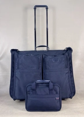 Preowned TUMI Black 24” Wheeled Rolling Garment Bag 2231D3 & 11” Toiletry Bag - Image 1 of 4