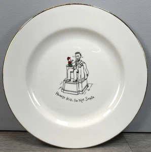 Merry Masterpieces 1999 Dayton Hudson Christmas 8" Salad Plate Lincoln Santa - Picture 1 of 5