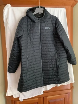 Eddie Bauer 650 DOWN Quilted Women's 2XL Blue Hooded Puffer Coat Jacket NEW - Image 1 of 4