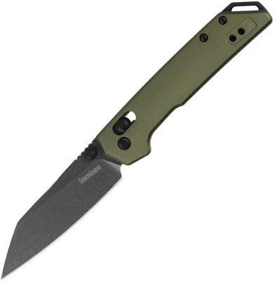 Kershaw Mini Cuchillo Plegable Iridio 3" D2 Herramienta Acero al Carbono Oliva Aluminio Mango Foto 1 de 2