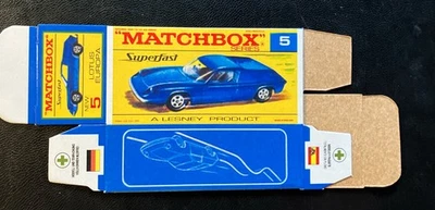 Matchbox Superfast #5 Lotus Europa ‘68-‘70 Type F Repro Box  - Image 1 of 2