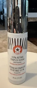 First Aid Beauty 0.3% Retinol Complex Serum With Peptides - 1 fl oz (30 ml) NIB - Picture 1 of 4