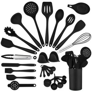 Kitchen Utensils Silicone Cooking Utensil Set, 28Pcs Baking Utensils Spatulas... - Picture 1 of 7