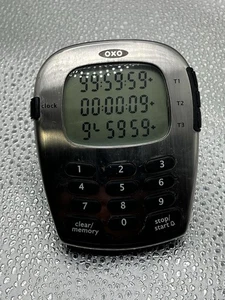 OXO Good Grips Digital Triple Timer Edelstahl gut ablesbar mit Uhr - Bild 1 von 11