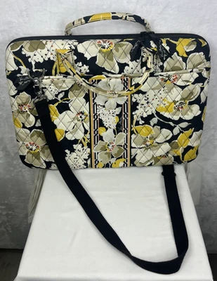 Estuche para portátil Vera Bradley retirado Dogwood carcasa rígida acolchada amarillo negro múltiple Foto 1 de 4