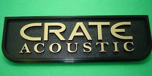 Plastic Crate Acoustic Logo - Amp Emblem - NOS - Picture 1 of 2