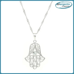 collana catenina donna catena con ciondolo mano di fatima da a collanina collane - Foto 1 di 8