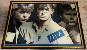 A-ha photo RARE framed picture 80s AHA Morten Harket Furuholmen - Picture 1 of 3