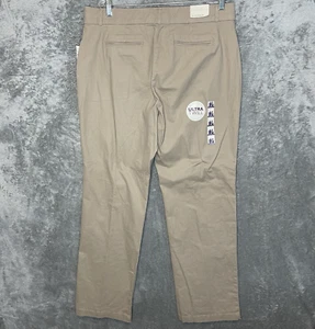 Gloria Vanderbilt Women Ultra Twill High Rise Elastic Comfort Waist Chino 16 NWT - Picture 1 of 13