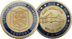 OFFICER TRAINING COMMAND ~ NEWPORT ~ LDO/CWO ~ OCS ~ ODS ~ 1.75"  - Picture 1 of 6