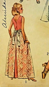 Simplicity 8641 KLEID 2 Längen & ÜBERROCK 12 Brust 34 Muster ungeschnitten FF 1968 - Bild 1 von 8
