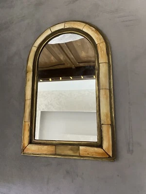 Espejo Marroquí Hermoso Arco Elegante Amarillo Bonneee Decoración de Pared Foto 1 de 4
