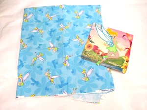 Disney Tinkerbell Fleece Fabric Panel & Large Applique - 38" x 42" - Peter Pan - Picture 1 of 4