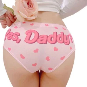 Sex Girl Pink Yes Girl Briefs Thong Panties Underwear Knicker Hot Butt Lingerie - Picture 1 of 10