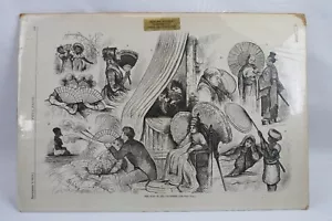 Autentico antico Harper's Bazar ~ I fan di tutti i paesi ~ 9 settembre 1876 - Foto 1 di 11
