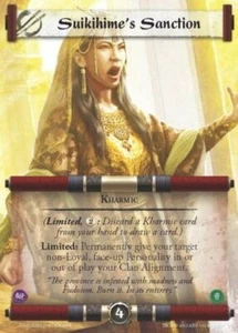 L5R CCG CoM Coils of Madness Suikihime's Sanction Full Bleed - Picture 1 of 1