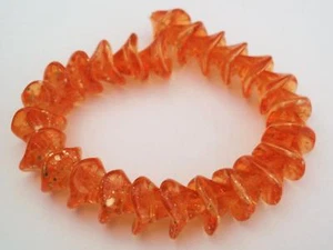 12 12 mm Three Petal Flower Beads: Coated - Sunshine Dust - Picture 1 of 1