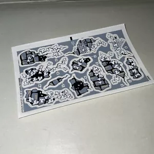 Lego Monster Fighter Original Sticker Sheet Vampyre Castle 9468 GLOW-IN-THE-DARK - Picture 1 of 2