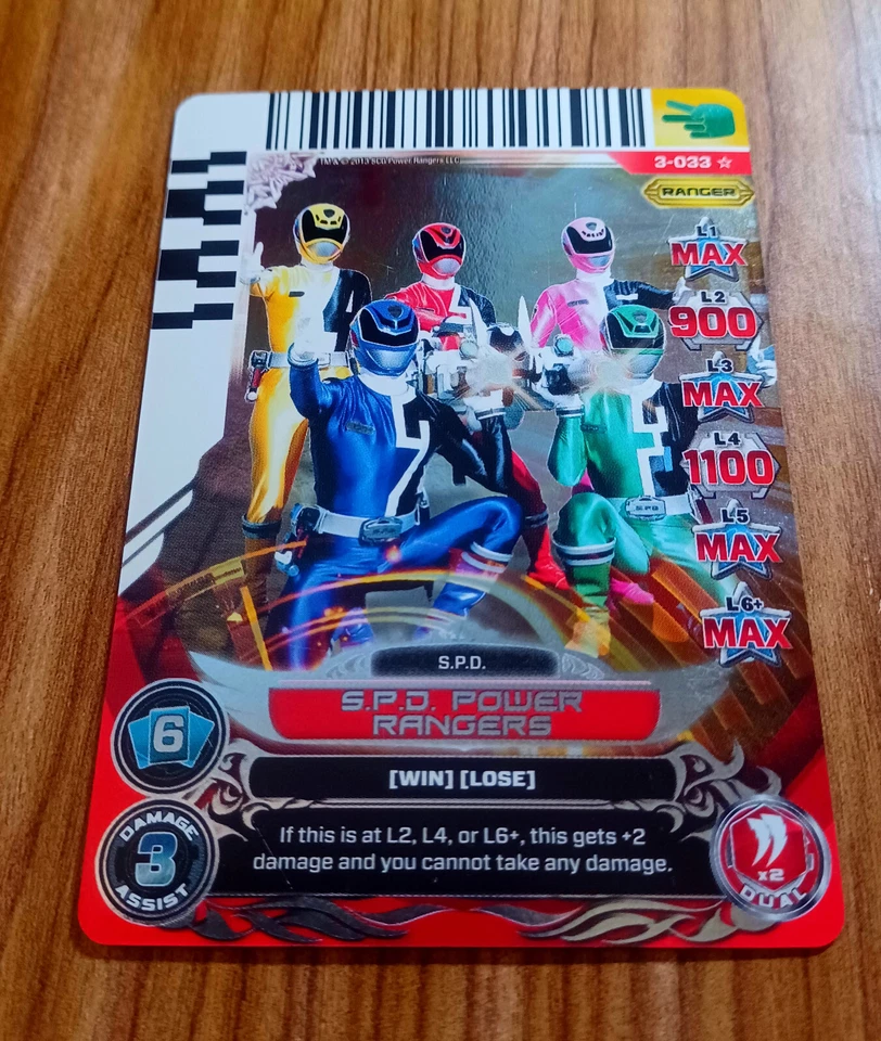 Power Rangers Universe of Hope holo 3-033 S.P.D. Power Rangers - Image 1 of 1