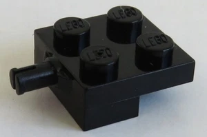 LEGO - Placa / Placa 2 x 2 con Soporte de Rueda (Eje) - (4 Piezas), Negro # 4488 - Imagen 1 de 1