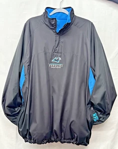 NFL Carolina Panthers Zip-Up Jacket Reversible Sz XL Nylon Full Zip Adult Mens - Picture 1 of 23