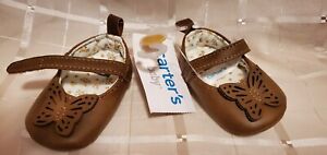 Carter's Mary Jane Butterfly Baby Shoes New Born NWT
