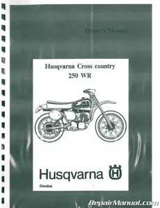 250WR Husqvarna Motorcycle Owners Manual Cross Country Air Cooled - Picture 1 of 1