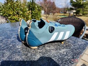 adidas The Parley Road Shoe BOA Size US 12 - Hazy Emerald - with Shimano Cleats!