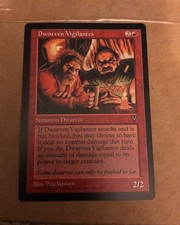 1996 Magic The Gathering MTG Visions Dwarven Vigilantes NM Regular