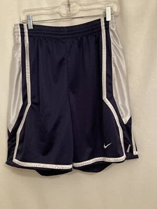 Nike Hoops Herren Shorts Mesh gefüttert Navy/Weiß Gr. L - Bild 1 von 7