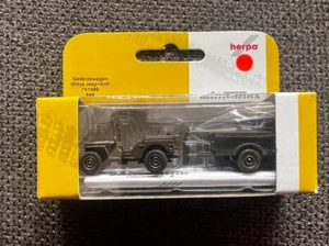 ROCO MINITANKS 444 # WILLY`S MC JEEP + ANHÄNGER 0,25 TO TRUCK 4x4  Neu in OVP - Bild 1 von 1