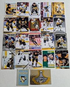 20 PITTSBURGH PENGUINS HOCKEY CARDS 3 STICKERS LETANG RUST RAKELL GUENTZEL JARRY - Picture 1 of 7