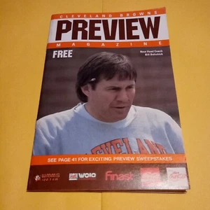 1991 Cleveland Browns Vorschau Magazin Bill Belicheck Cover - Bild 1 von 24