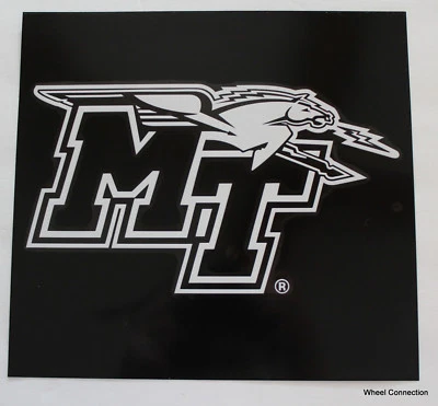 Middle Tennessee University Blue Raiders White Lg Window Graphic Sticker Decal - Image 1 of 4