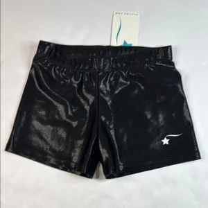 Destira Girls' Black Mystique Gymnastics Cheer Sport Short Child XL 12/14 NWT - Picture 1 of 4