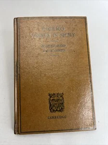 Cicero Verres in Sicily Cambridge University Press hardcover 1960 classic texts - Bild 1 von 18