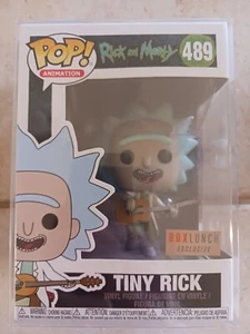 Funko POP Animation #489 Rick & Morty TINY RICK w/ Guitar - Box Lunch Exclusive - Picture 1 of 6