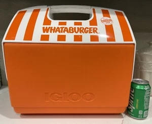 RIESIGE & SELTENE Whataburger Iglu Playmate Kühlbox Eistruhe 16 Quart Rarität 30 Dosen - Bild 1 von 21