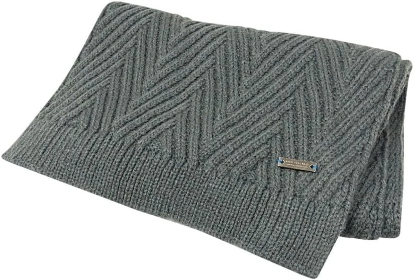 $65 Nuevo Para Hombres Ryan Seacrest Distinción Punta de Espiga Gris Bufanda O/S Foto 1 de 1