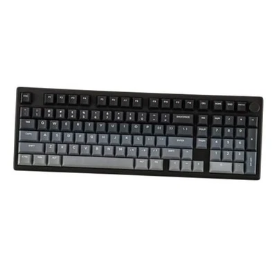  Galaxy100 Lite QMK/VIA Gaming Keyboard with 8000mAh Marble White Switch Black - Image 1 of 4