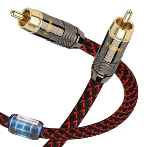Hi-end Digital Coaxial Cable for Audiophile 75 Ohm SPDIF RCA to RCA Audio Cab... - Picture 1 of 8