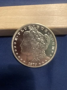 1879 Morgan Silber Dollar 1 $ Philadelphia Blast White Stempelglanz graduierbar schön - Bild 1 von 4