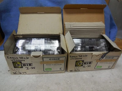 Lámparas antiniebla cromadas tempranas Cibie 1.35F, montaje trasero tipo Ferrari, variación rara, NOS Foto 1 de 4