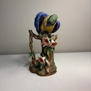 Andrea von Sadek Gold & Blauara Vogel Figur 1984 #7008 - Bild 1 von 9