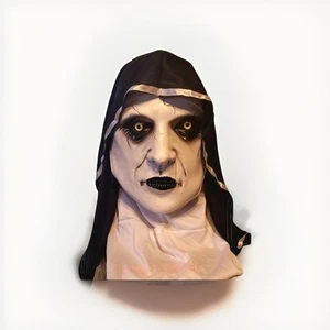 Creepy Latex Nun Mask with Headscarf for Cosplay, Halloween, Fancy Dress - Picture 1 of 4