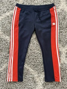 Adidas Damen Originals Osaka Archive Trainingshose Navy Blau Rot Größe US L - Bild 1 von 10
