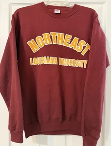 Felpa vintage Northeast Louisiana University Indians UL Monroe Soffe Medium - Foto 1 di 4